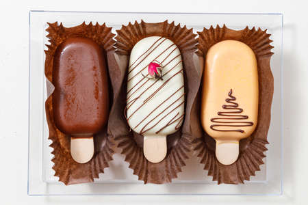 Top view of dessert for celebrate party or holidayの写真素材