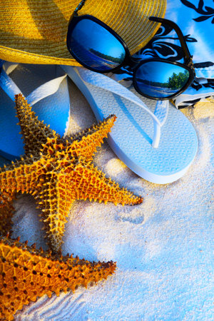 Art Summer holidays sea beach  backgroundのeditorial素材