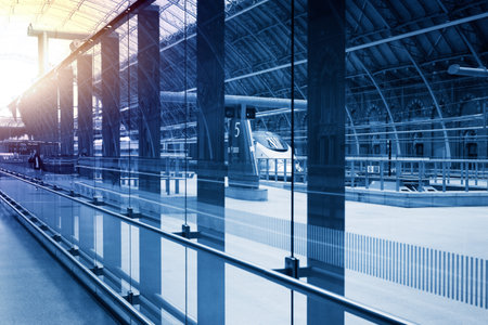 art modern railway stationのeditorial素材