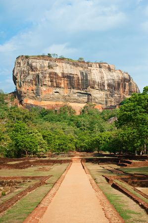 sigiriya. famous place in sri lankaの写真素材