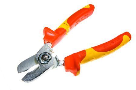 Mites with electro protected red-yellow handlesの写真素材