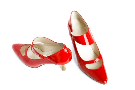 New elegant shoes on high heel の写真素材