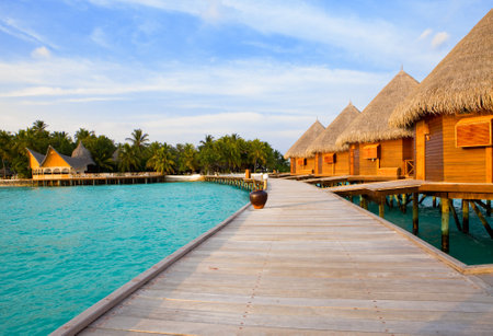 Island in ocean, Maldives.のeditorial素材