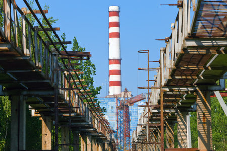 Kind on an atomic power stationのeditorial素材