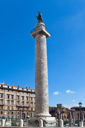 Italy. Rome. Trojan columnのeditorial素材