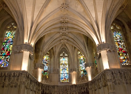 Amboise castle. Chapel where Leonardo da Vinci is buried.Valley of the river Loire. France