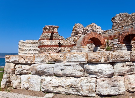Bulgaria. Nesebr. Ruins of ancient church
