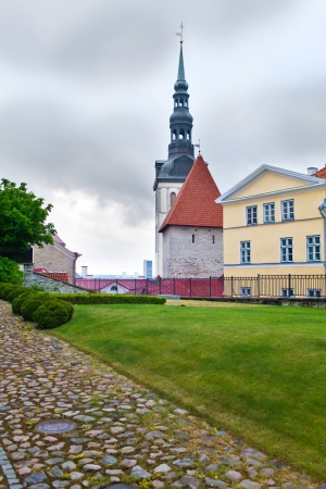 Old city, Tallinn, Estonia. Dome cathedral-the oldest church of Tallinn.の写真素材