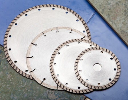 Diamond discs for tile cuttingの写真素材