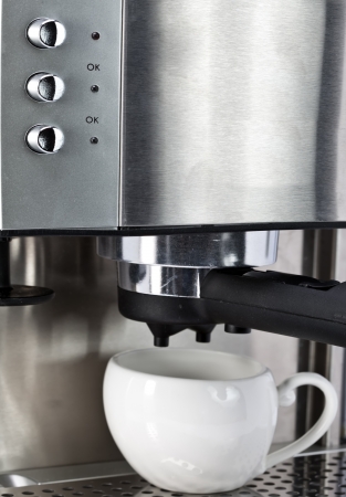 coffee maker and cupの写真素材