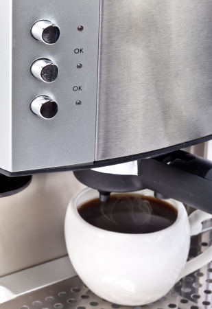 coffee maker and cupの写真素材