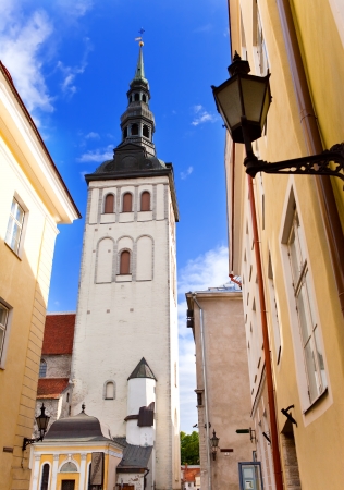 Old city, Tallinn, Estonia. Dome cathedral-the oldest church of Tallinn.の写真素材