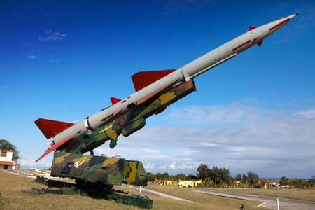 Cuba. Havana. Fortress Morro- Cabana. The exhibition of the Soviet weapon devoted to memory of the...