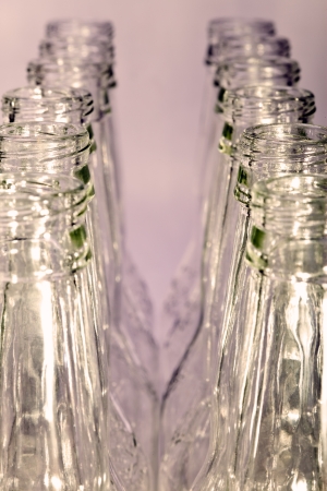Empty glass bottles の写真素材