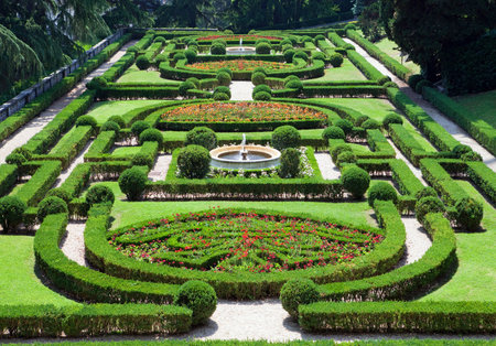 Vatican. A Vatican garden.のeditorial素材