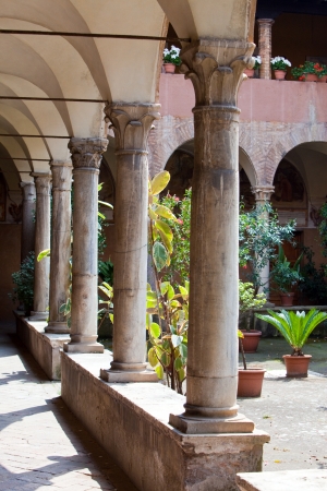 Gallery. Columns . Rome. Italyの写真素材