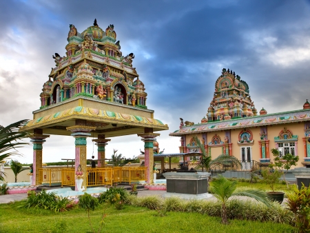 Mauritius. Hindu temple.の写真素材