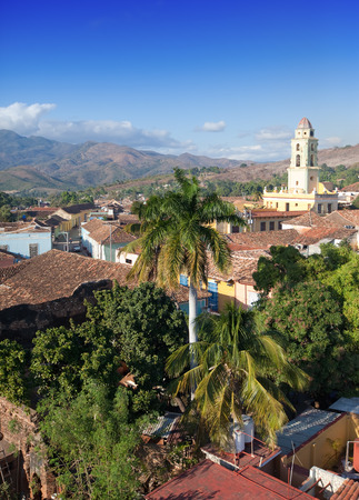 aerial view of Trinidad with Lucha Contra Bandidos, Cuba.

の写真素材
