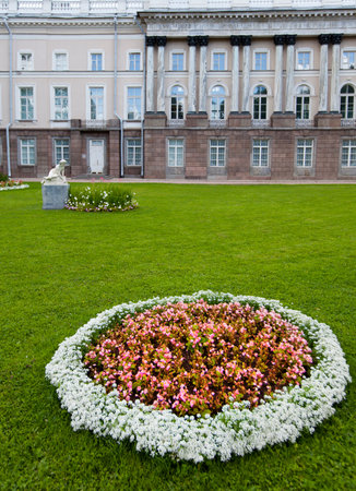 the Zubov wing of the Big palace. Catherine Park. Pushkin (Tsarskoye Selo). Petersburgのeditorial素材