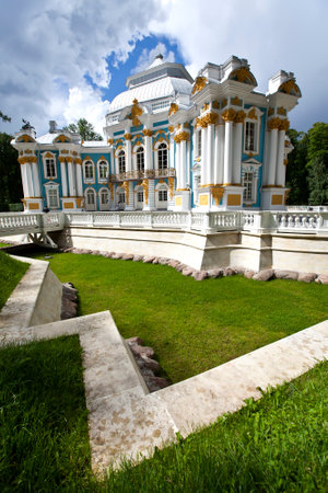 Hermitage pavilion. Catherine Park. Pushkin (Tsarskoye Selo). Petersburgのeditorial素材