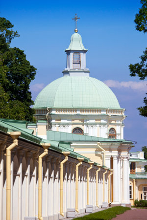 Russia. Petersburg. Oranienbaum (Lomonosov). lower park. Big Menshikovsky palace.のeditorial素材