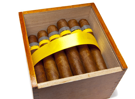 The Cuban cigars, hand madeの写真素材