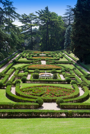 VATICAN- SEPTEMBER 20: landscaping at the Vatican Gardens on September 20, 2010 in Vatican, Rome, Italyのeditorial素材