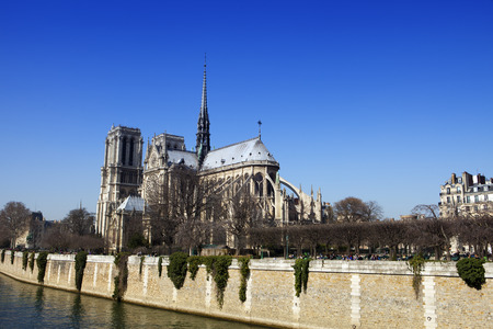 France. Paris. Notre-Dame.の写真素材
