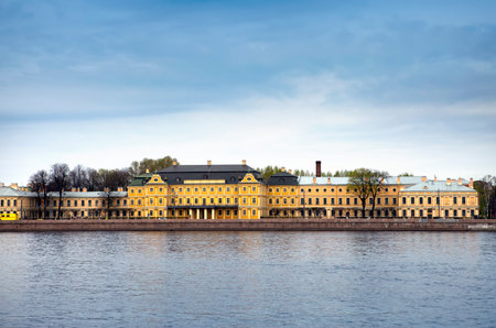 The Menshikov palace on the Neva Embankment - St. Petersburgのeditorial素材