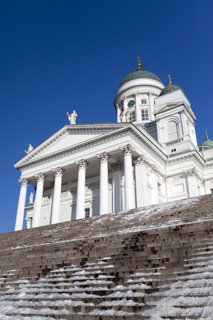 Lutheran cathedral in Helsinki, Finlandの写真素材