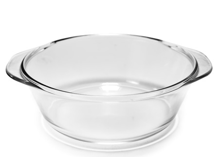 Glass small pan for cooking.の写真素材
