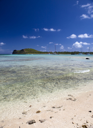 Quiet bay of the island Gabriel. Mauritius.の写真素材