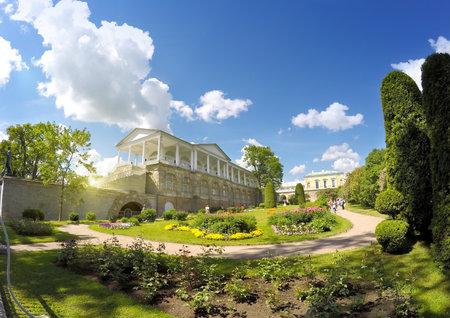 The Cameron Gallery. Catherine Park. Pushkin (Tsarskoye Selo). Petersburgのeditorial素材