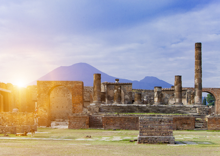 Italy. Ruins of Pompey.の写真素材