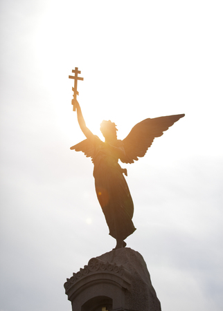 Monument "Russalka" (Mermaid) erected on 1902 in Kadriorg park in Tallinn, Estonia.の写真素材