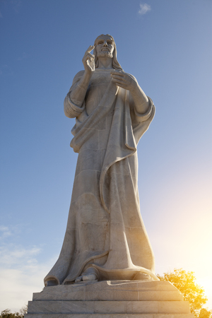 Jesus Christ, large statue on hill in Havana. Cuba

の写真素材