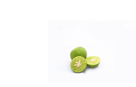 lemon in White backgroundの写真素材