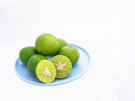 lemon in White backgroundの写真素材