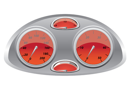 measuring device of speed illustration isolated on white backgroundのイラスト素材