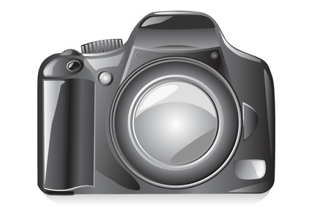 photo camera vector illustration isolated on white backgroundのイラスト素材