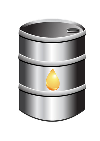 barrel of petrol and drop vector illustrationのイラスト素材