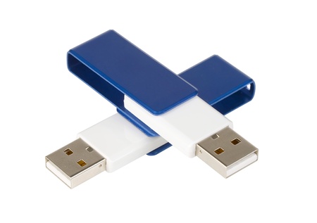 usb flash drive isolated on white background