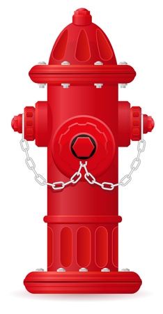 fire hydrant vector illustration isolated on white backgroundの写真素材