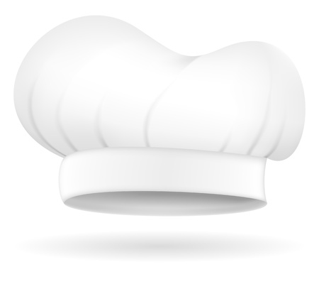 chef hat vector illustration isolated on white backgroundの写真素材