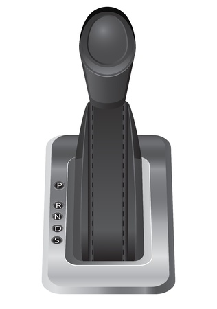 car gear lever illustration isolated on white backgroundのイラスト素材