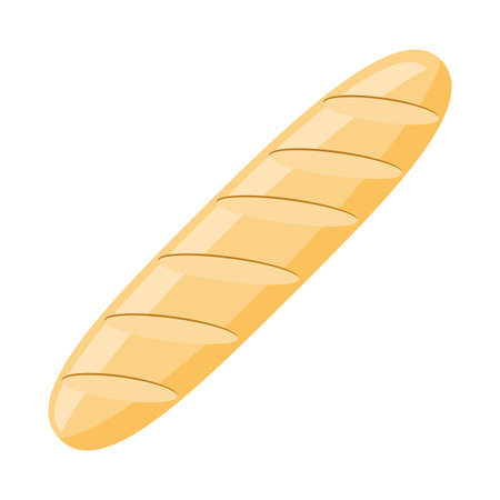 bread food flat icon vector illustration isolated on white backgroundのイラスト素材