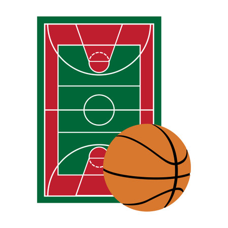 sports equipment and items for sport flat icon vector illustration isolated on white backgroundのイラスト素材