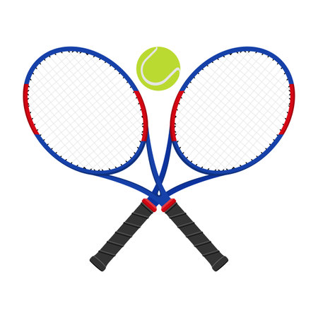 sports equipment and items for sport flat icon vector illustration isolated on white backgroundのイラスト素材