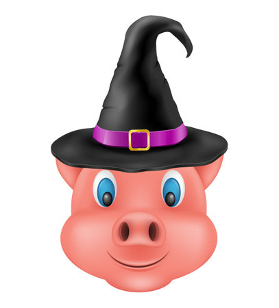 pig snout emoji sticker vector illustration isolated on white backgroundのイラスト素材