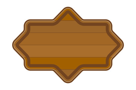 wooden board made of wood cartoon stock vector illustration isolated on white backgroundのイラスト素材